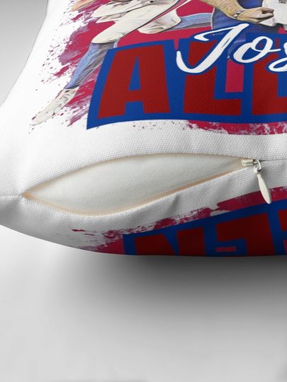 Josh Allen Fan Art Pillow