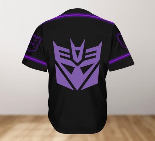 Decepticon Transformers Baseball Jersey Shirt, Movie Baseball Jersey, Transformers Baseball Jersey