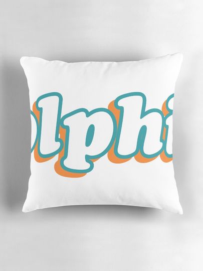 Miami Dolphins Pillow