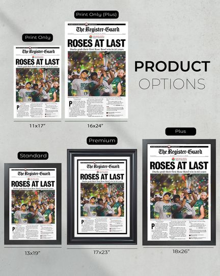 2012 Oreg ducks Rose Bowl Victory 'Roses at Last' (No Framed) Poster