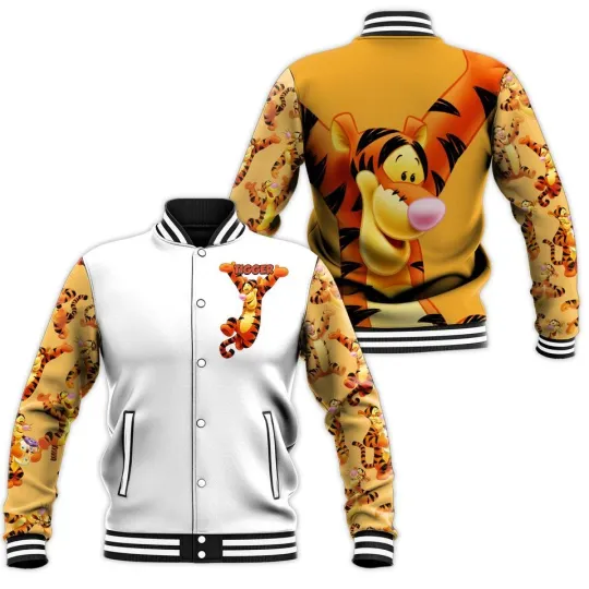 Tigger Baseball Jacket, Jacket , Baseball Jacket