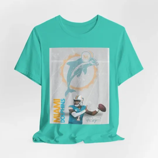 Dolphin Tua Tagovailoa Quarterback football T-Shirt, Game Day Football T-Shirt