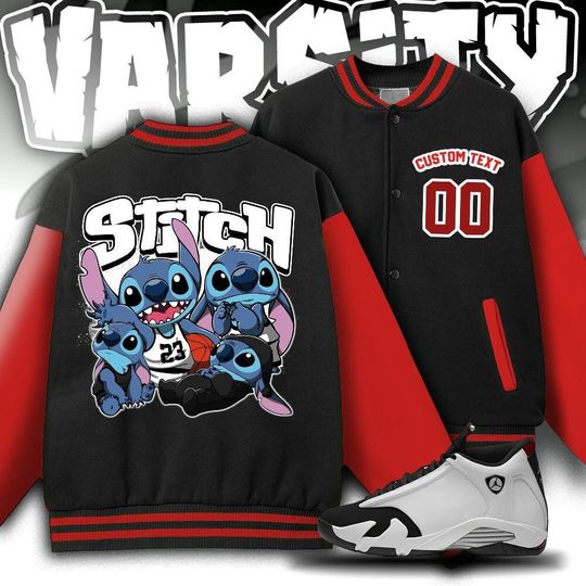Custom Unisex Varsity Jacket, Stitch Vintage Shirt, Varsity Jacket