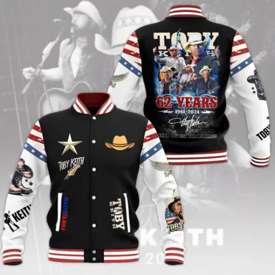 Toby Keith Music Baseball Jacket For Fan