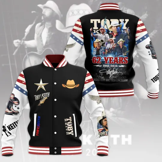 Toby Keith Music Baseball Jacket For Fan
