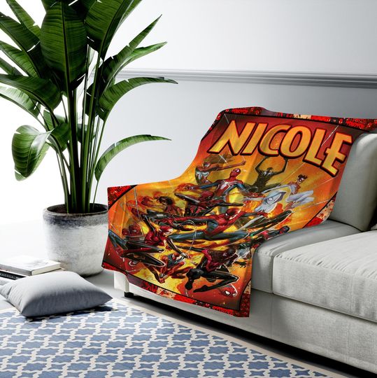 Personalized Spiderman Blanket/Spider Man Fleece Blanket/Spiderman Birthday Gift/Spider Man Across The Spiderverse/Blanket Quilt