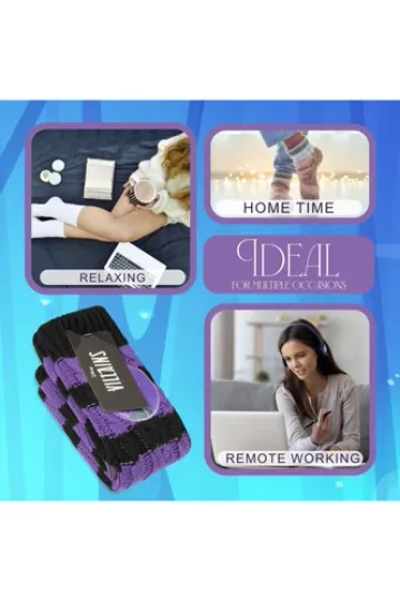 DISNEY Womens Maleficent Warm Fluffy Calf Socks