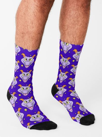 Figment with Stars Socks