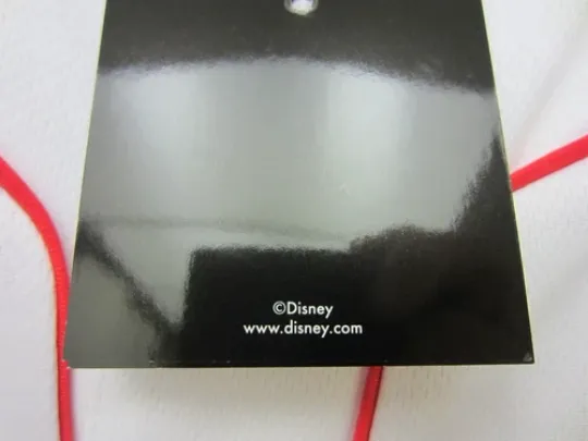 New Mickey Mouse #28 Baseball Jersey White Button Pinstriped Disney Store Mens L