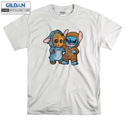 Groot and Stitch Friends Funny T-shirt