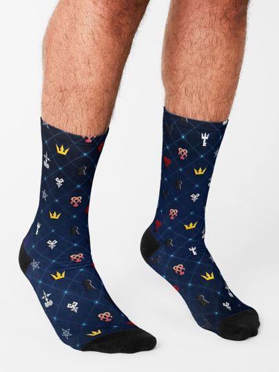 Kingdom Hearts Pattern Ver 2 Socks