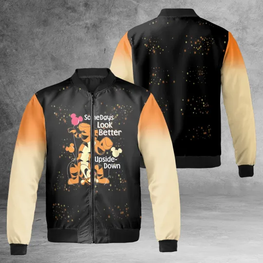 Tigger Mickey Balloons Some Dyas Look Better Upside Down Tigger Funny Jacket