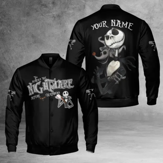 Personalized Jack Skellington The Nightmare Before Christmas Jacket