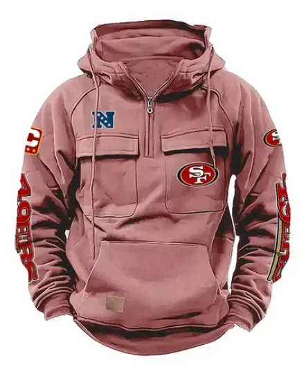 San Francisco Team Mens Cargo Hoodies