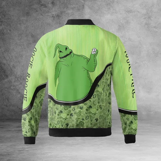 Personalized Nightmare Before Christmas Oogie Boogie Green Themed Jacket