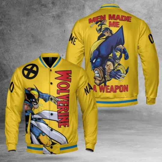 Personalized Wolverine Superhero Men Made Me A Weapon Jacket
