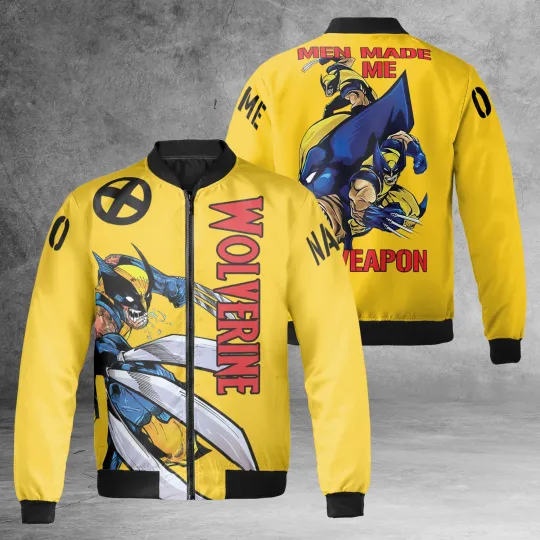 Personalized Wolverine Superhero Men Made Me A Weapon Jacket