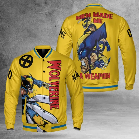 Personalized Wolverine Superhero Men Made Me A Weapon Jacket