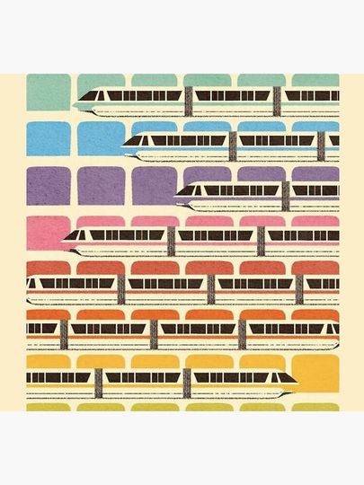 Retro WDW Monorail Socks