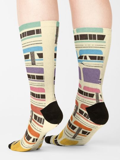 Retro WDW Monorail Socks