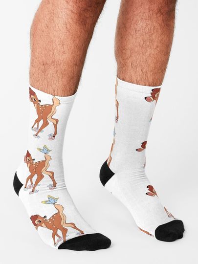 Butterfly Bambi  Socks