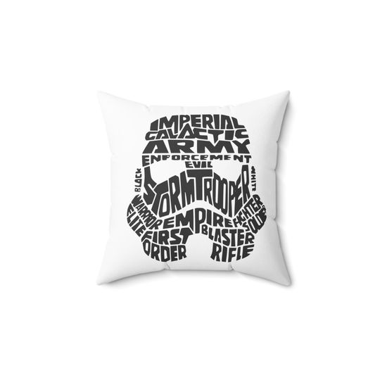 Stormtrooper Spun Square Pillow