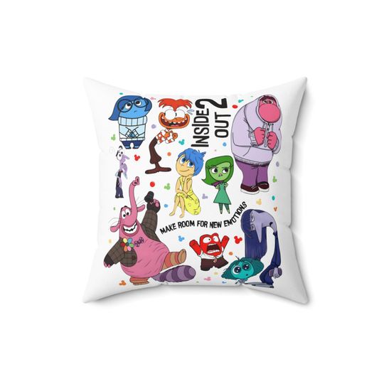 Disneys Inside Out Spun Square Pillow