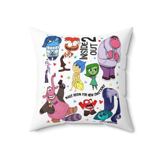 Disneys Inside Out Spun Square Pillow