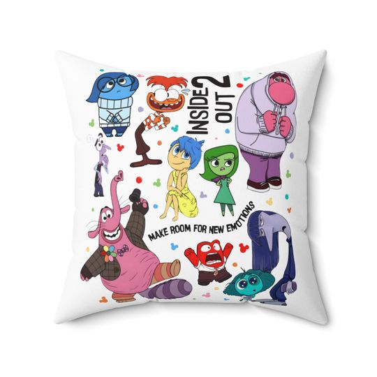 Disneys Inside Out Spun Square Pillow