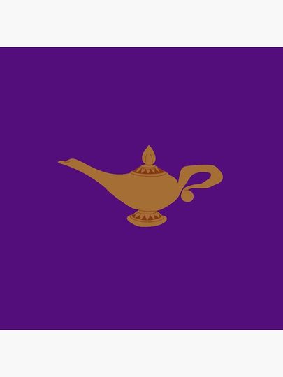 Aladdin Genie Lamp (Purple) Pillow