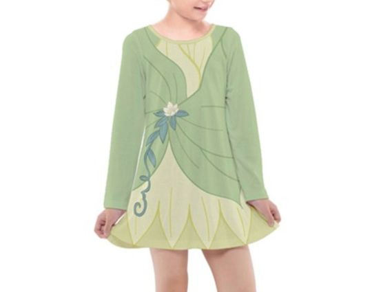 Tiana Inspired Long Sleeve Dress