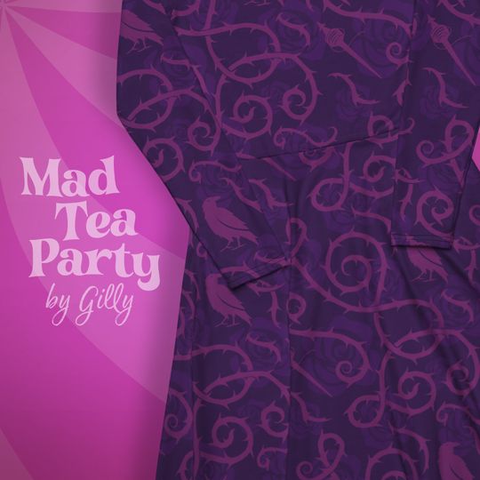 Sleeping Beauty long sleeve midi dress with pockets