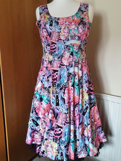 hocus pocus print skater dress