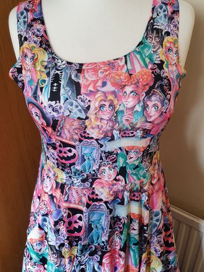 hocus pocus print skater dress