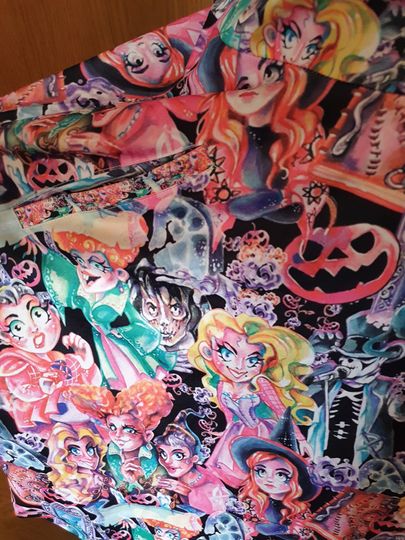 hocus pocus print skater dress
