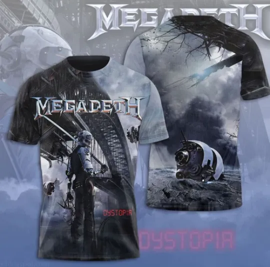 Megadeth Band 3D Tshirt For fan