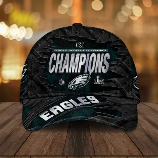 Football Eagle Classic Cap, Philadelphias 2025 Team Football Champions Cap, Philadelphias Game Day Football Cap