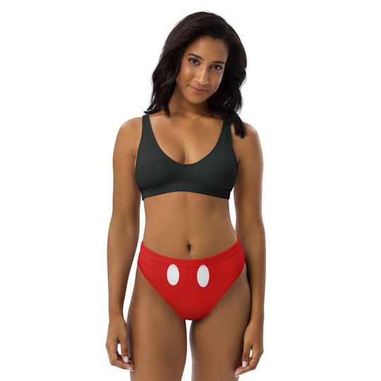 The Mouse Recycled high-waisted bikini