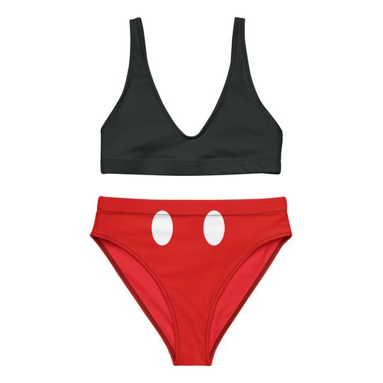 The Mouse Recycled high-waisted bikini