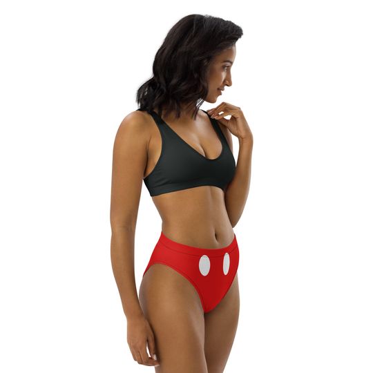 The Mouse Recycled high-waisted bikini