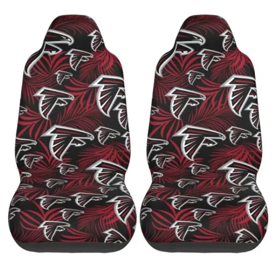 2pcs Atlanta Falcons Elastic Car Seat Covers Printed Seat Cover Universal
