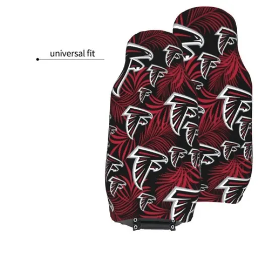 2pcs Atlanta Falcons Elastic Car Seat Covers Printed Seat Cover Universal