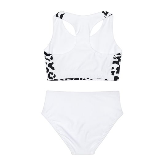 Animal Pattern Tiger Girls Two Piece Swimsuit (AOP)