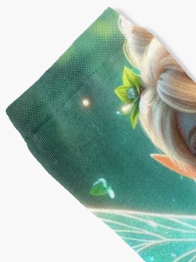 Watercolor Tinker Bell Socks