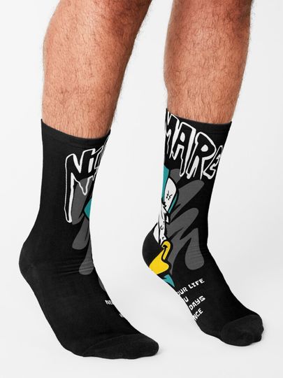 Dive into the surreal with "Nightmare" Donald Duck! Socks