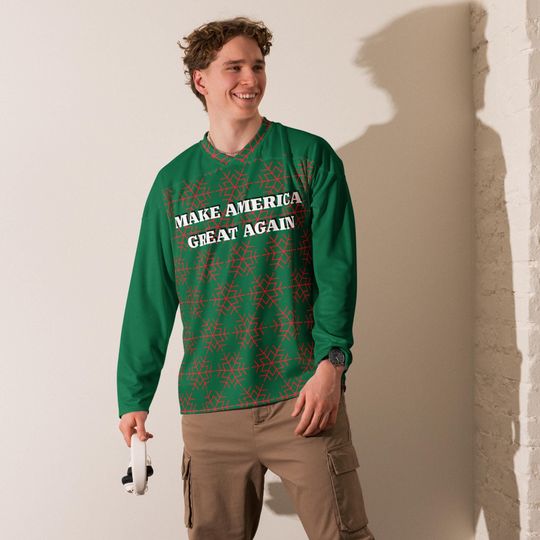 Hockey, Christmas MAGA Jersey