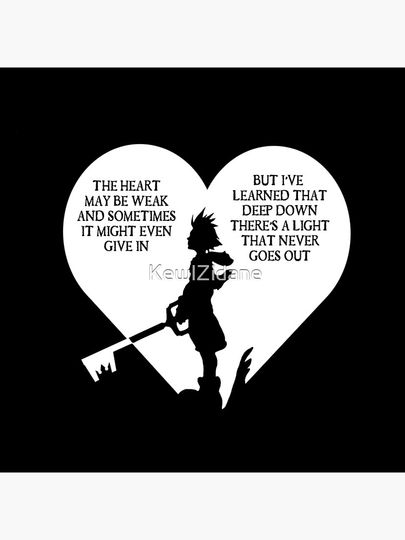 Kingdom hearts sora quote Pillow