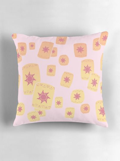 Floating Lanterns Gleam Variant Pillow