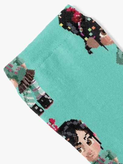 Vanellope Pixel Socks