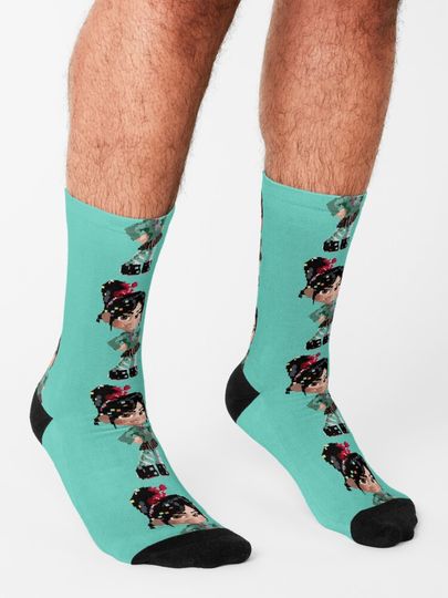Vanellope Pixel Socks